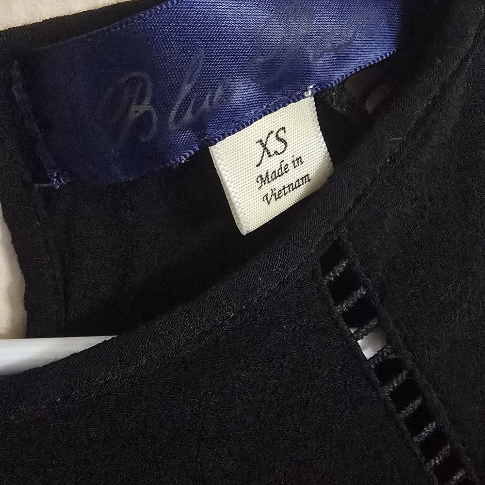 Blue Rain Label Elegant Black Mini Dress